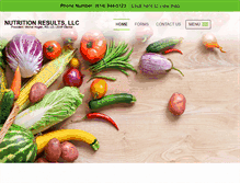 Tablet Screenshot of nutritionresultsorder.com